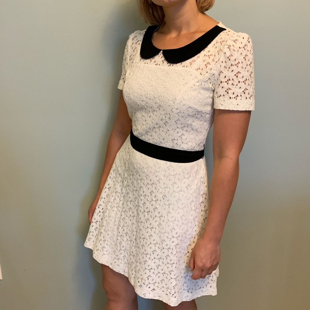 Lace Babydoll Peter Pan Collar Dress